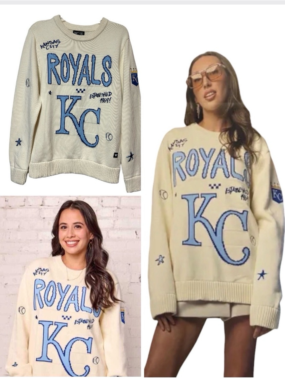 The Wild Collective MLB Embroidered sweater
